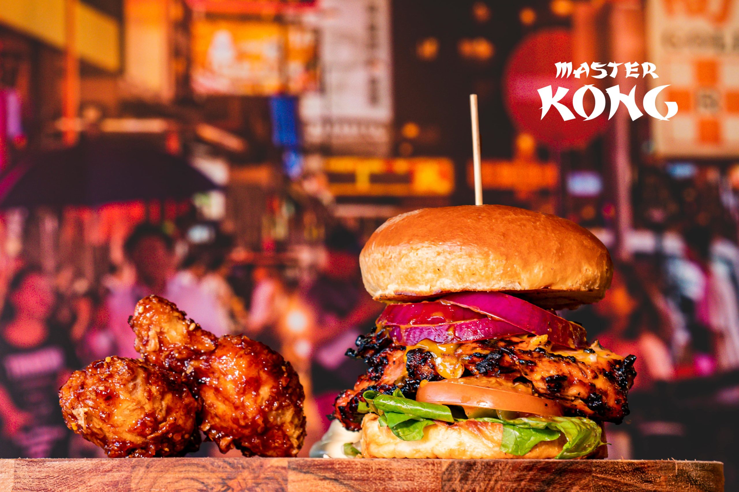 Master Kong Burger Wellington Chook Norris